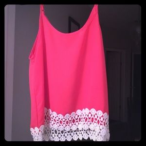Hot pink tank top
